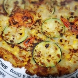 ツナと夏野菜のピザ風チヂミ(＾ω＾)